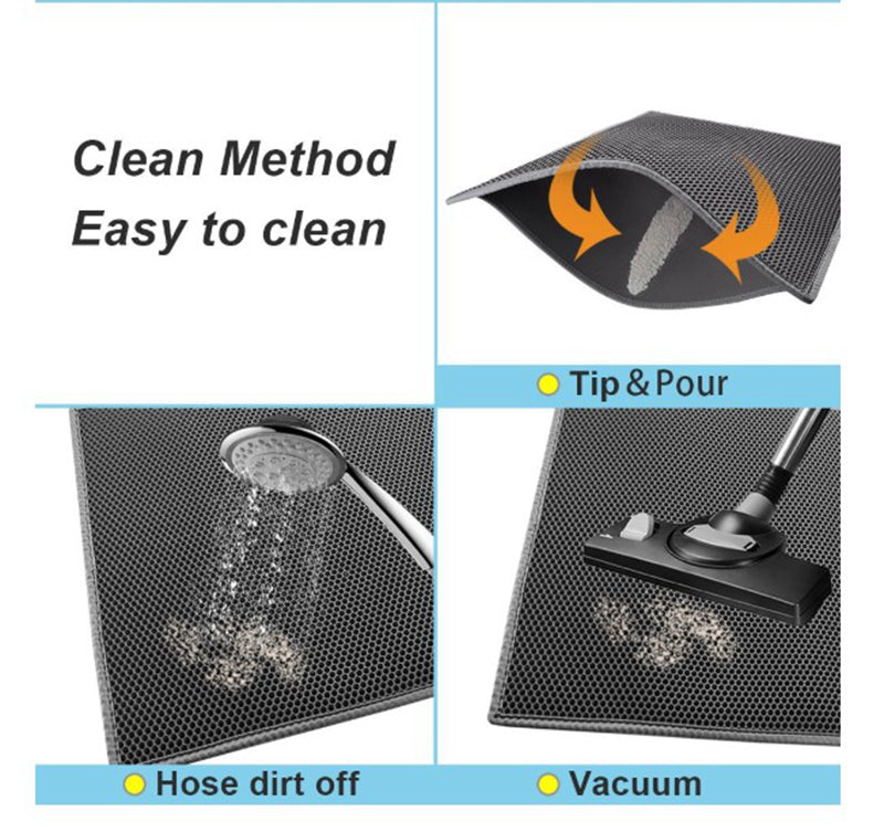 Honeycomb Cat Litter Mat, Waterproof Litter Trapper - photo 8