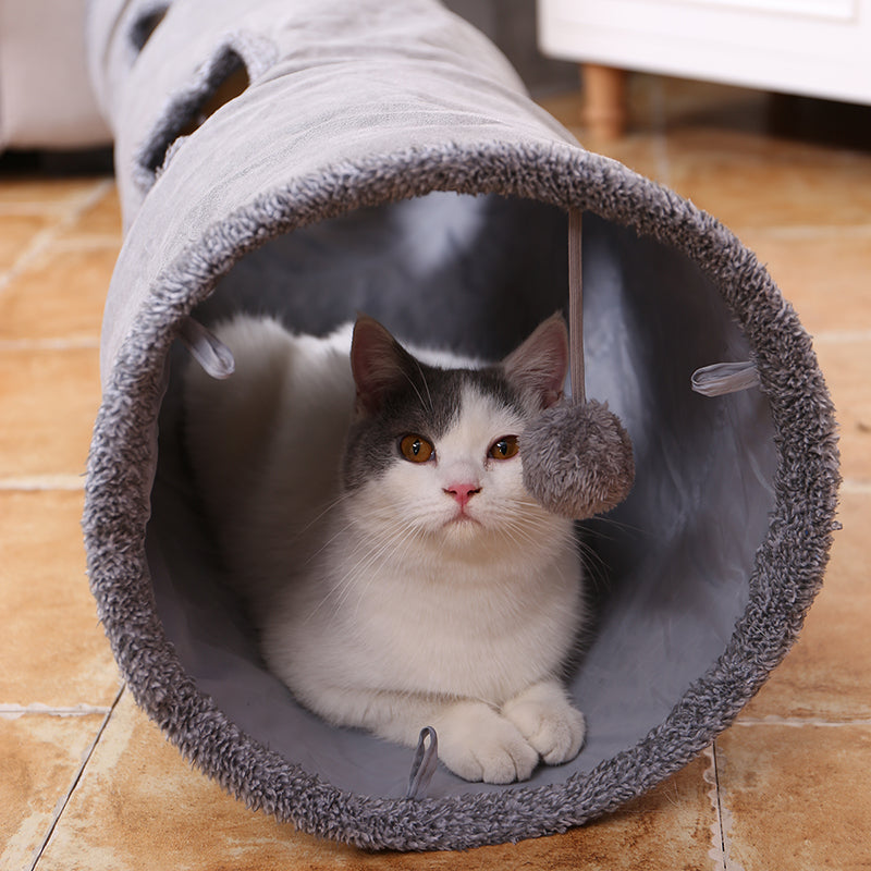 Collapsible Cat Play Tunnel for Playful Fun - photo 1