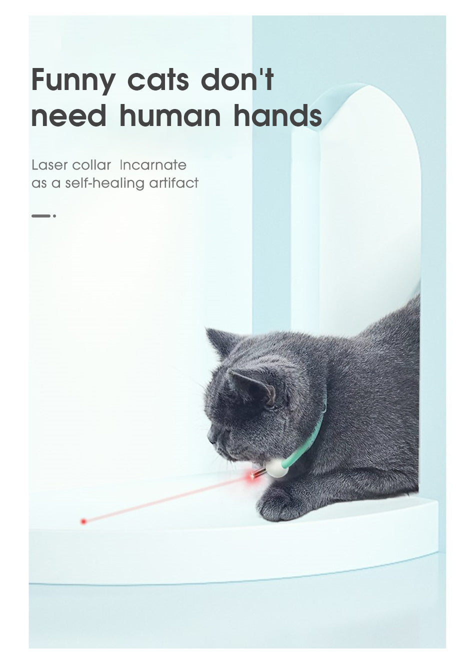 Smart Laser Cat Toy Collar - Interactive Play