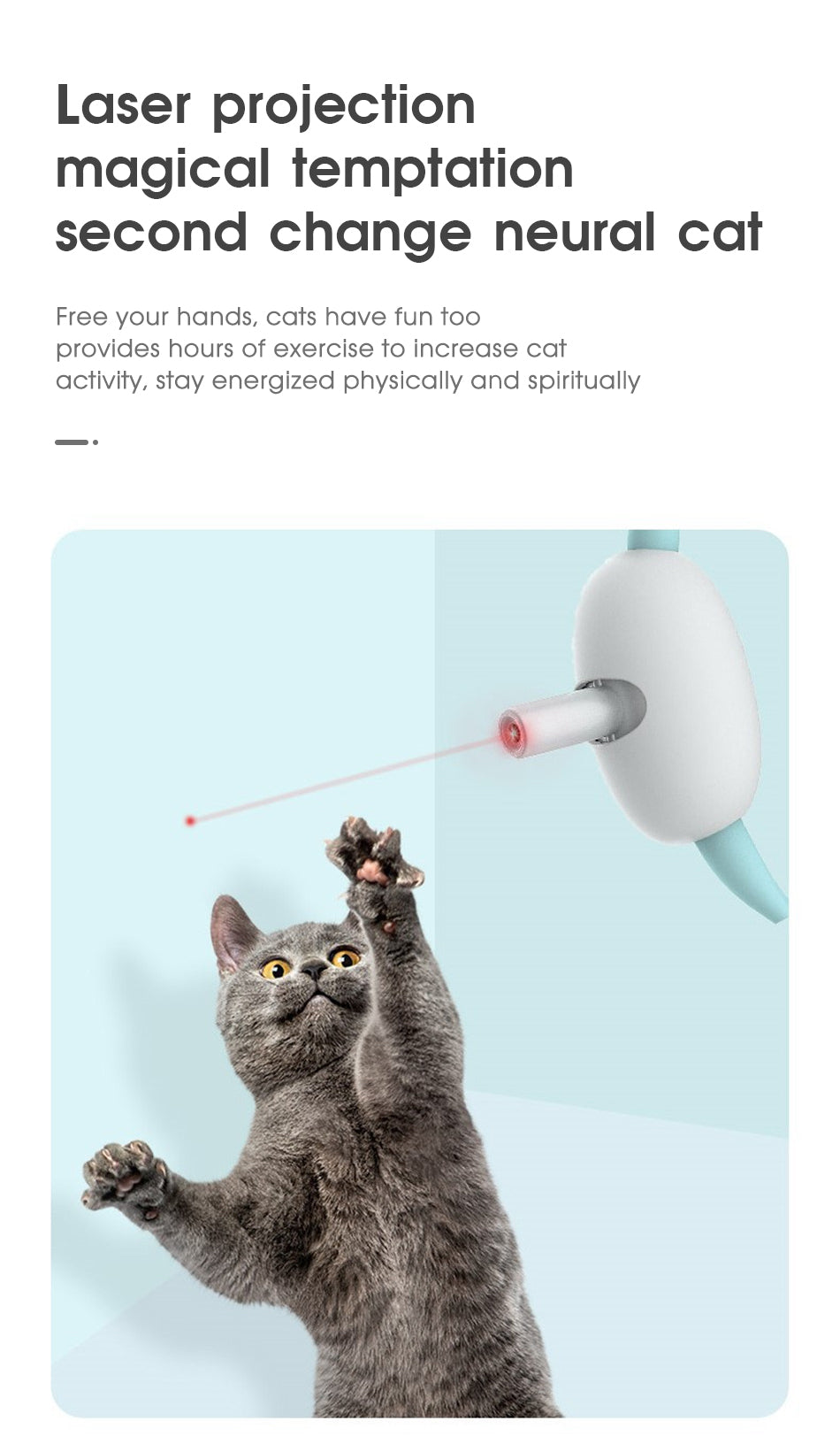 Smart Laser Cat Toy Collar - Interactive Play