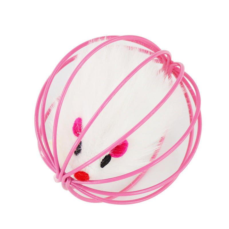 Plush Cage Mouse Cat Toy for Playful Cats - photo 11