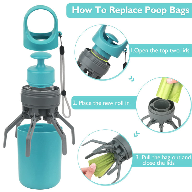 Dog Pooper Scooper with Bag Dispenser