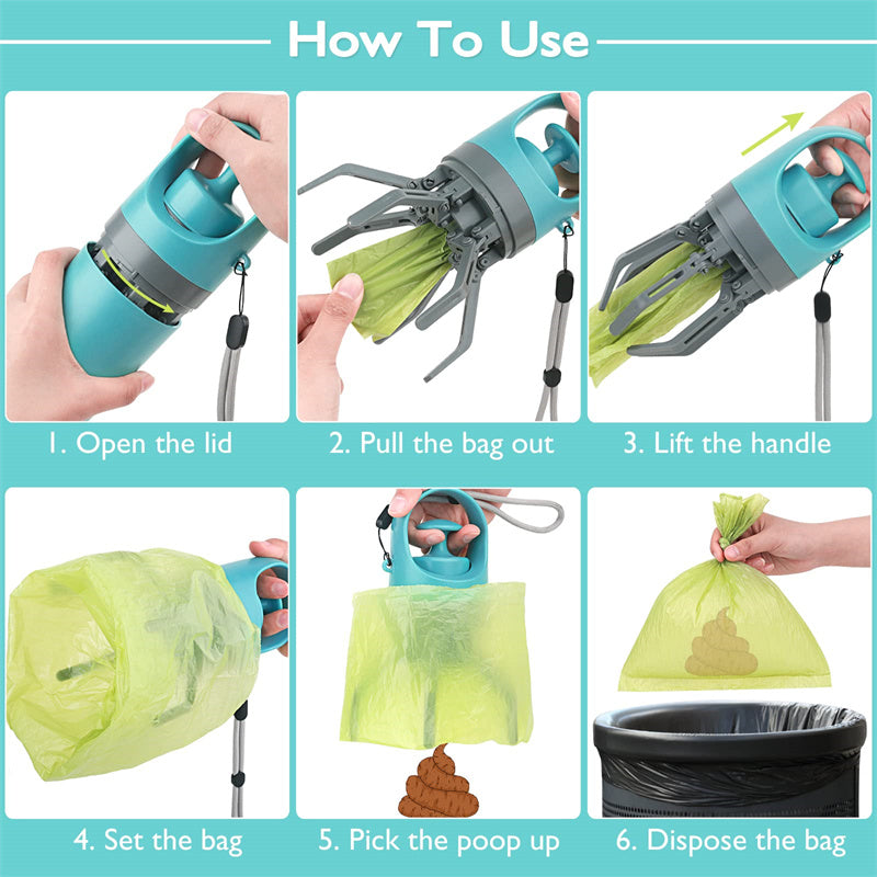 Dog Pooper Scooper with Bag Dispenser