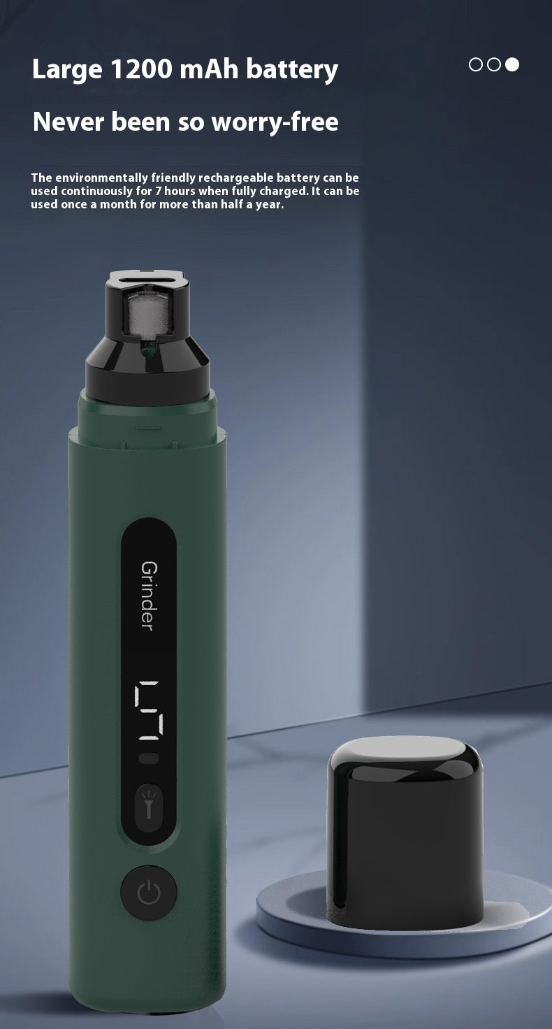 Dog Nail Grinder | Rechargeable Electric Trimmer