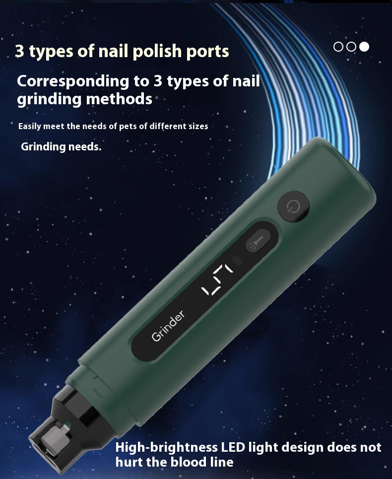 Dog Nail Grinder | Rechargeable Electric Trimmer