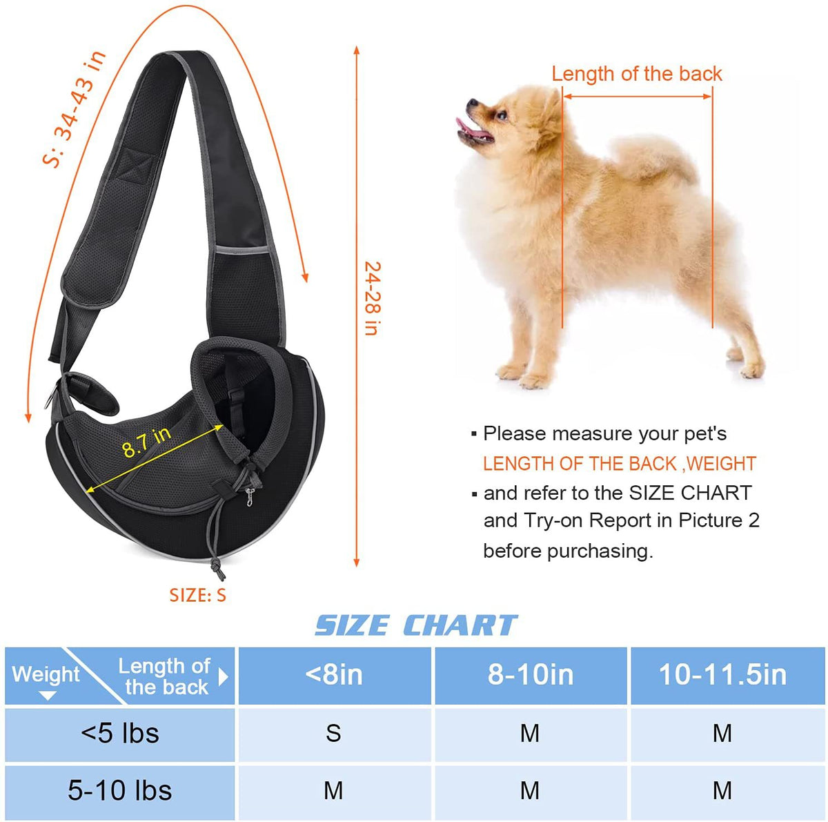 Pet Carrier Crossbody | Hands-Free Design