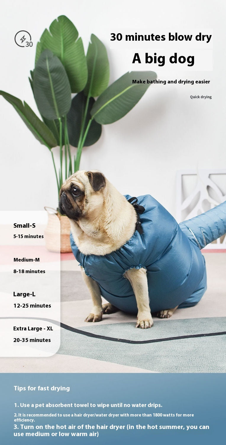 Pet Bath Bag | Fast-Drying Design