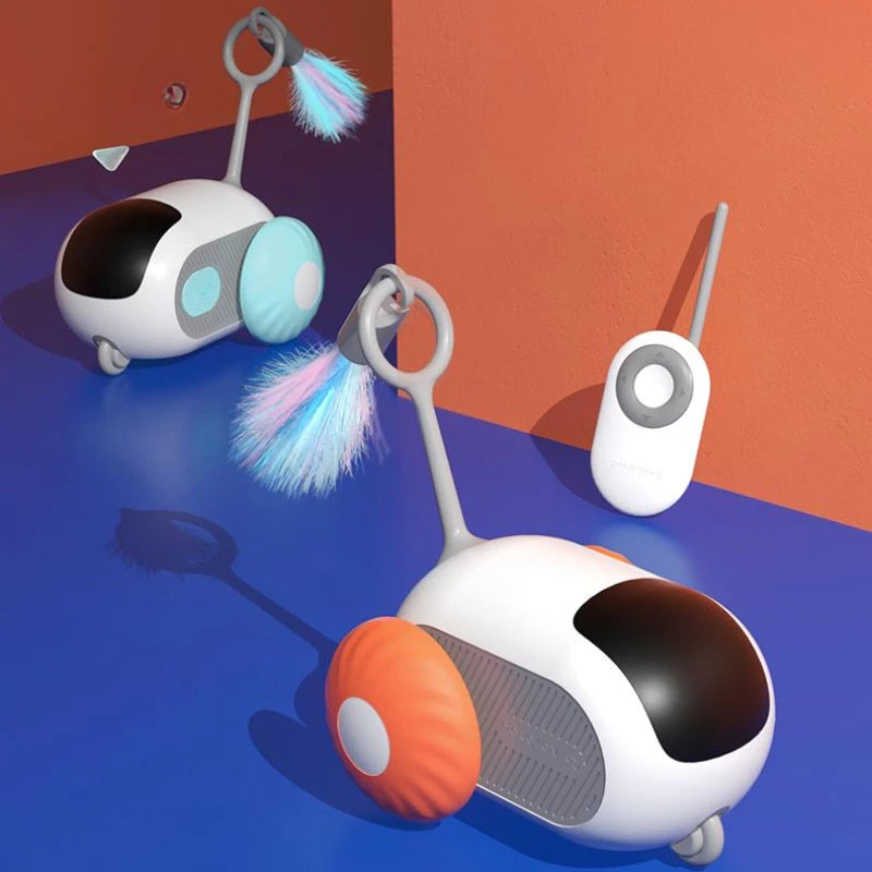 Interactive Cat Toy Car with Remote & Auto Mode - photo 5