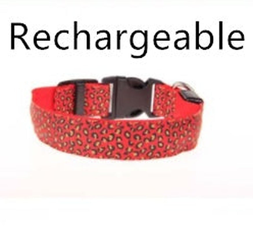 LED Dog Collar - Adjustable & Glowing Safe — view 3