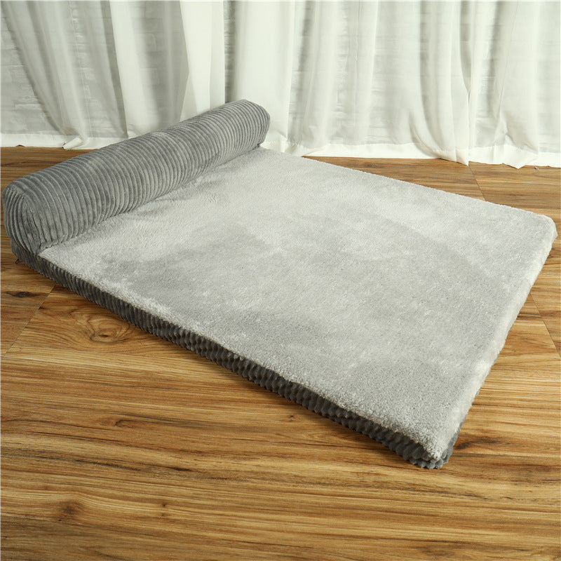 Corduroy Dog Sofa Bed, Cozy Non-Slip Comfort - photo 21