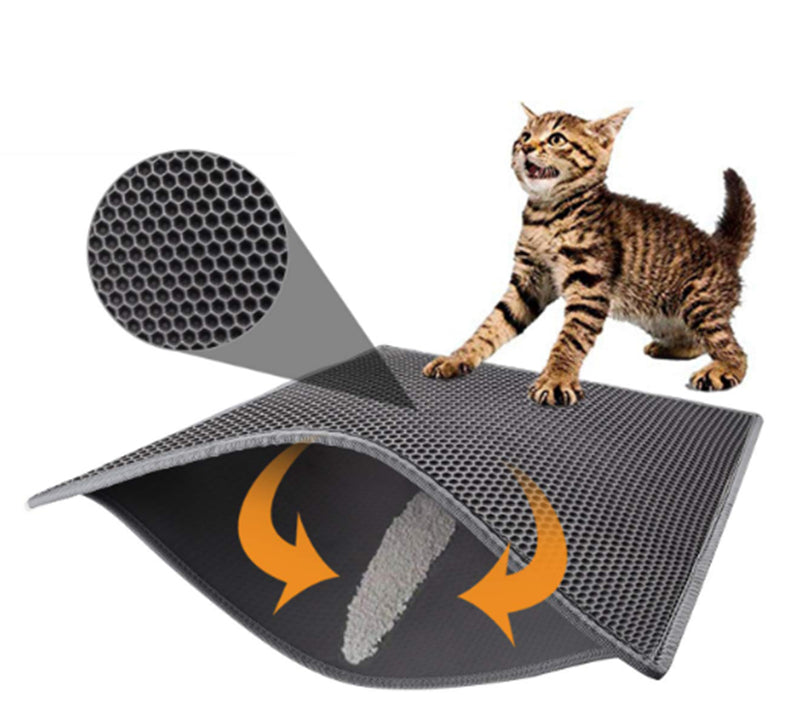 Honeycomb Cat Litter Mat, Waterproof Litter Trapper - photo 13