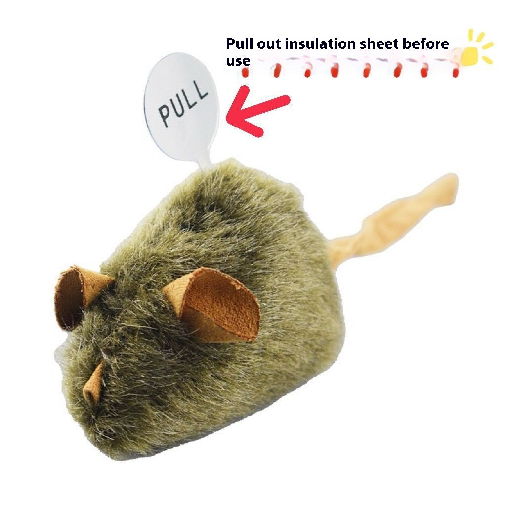 Plush Squeaking Mouse Cat Toy for Playful Cats - photo 7