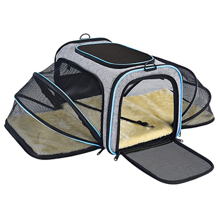 Expandable Foldable Cat Carrier for Comfortable Travel - photo 5