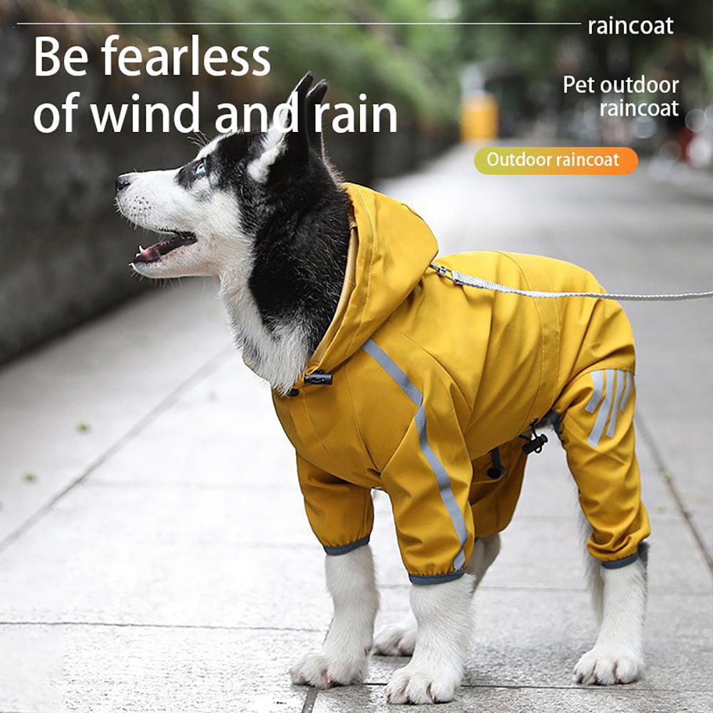 Reflective Waterproof Dog Raincoat for Rainy Walks - photo 3