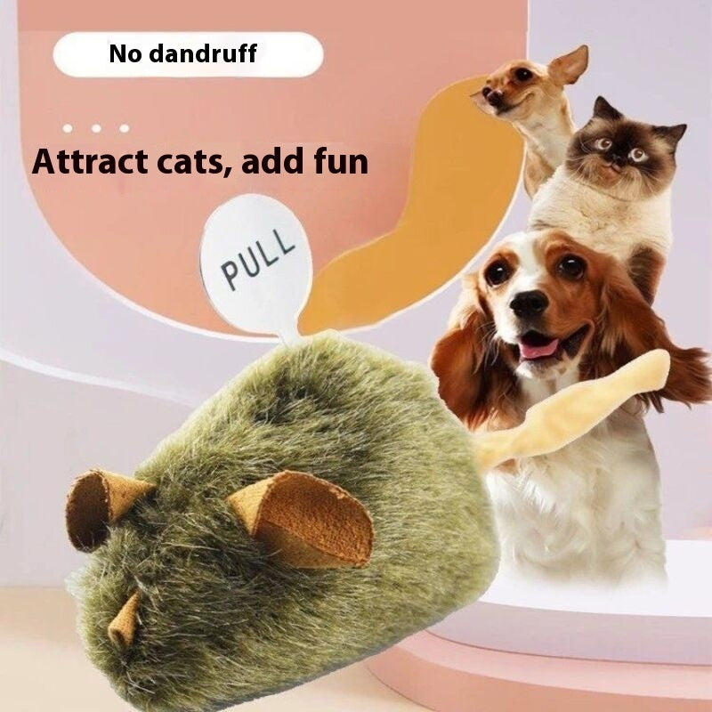 Plush Squeaking Mouse Cat Toy for Playful Cats - photo 2