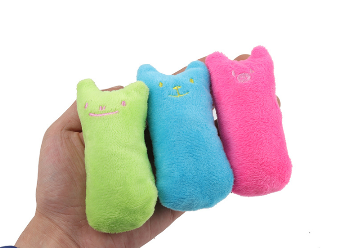 Catnip Plush Thumb Pillow - Interactive Cat Toy