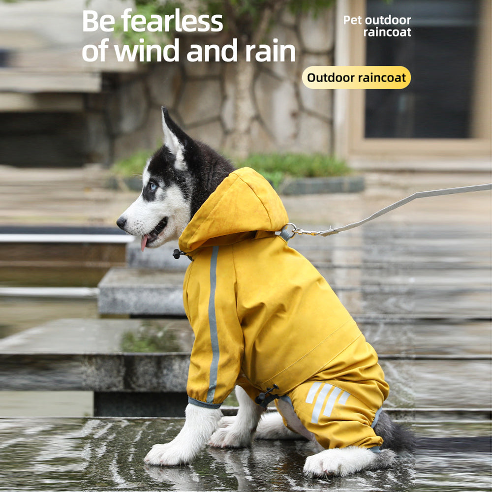 Reflective Waterproof Dog Raincoat for Rainy Walks - photo 1