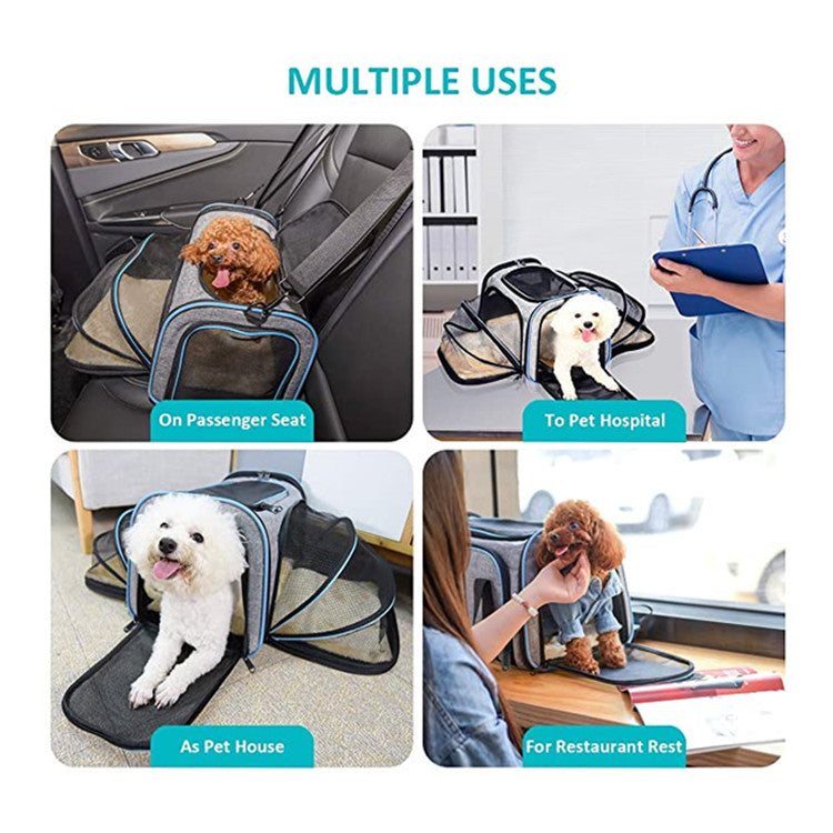 Expandable Foldable Cat Carrier for Comfortable Travel - photo 2