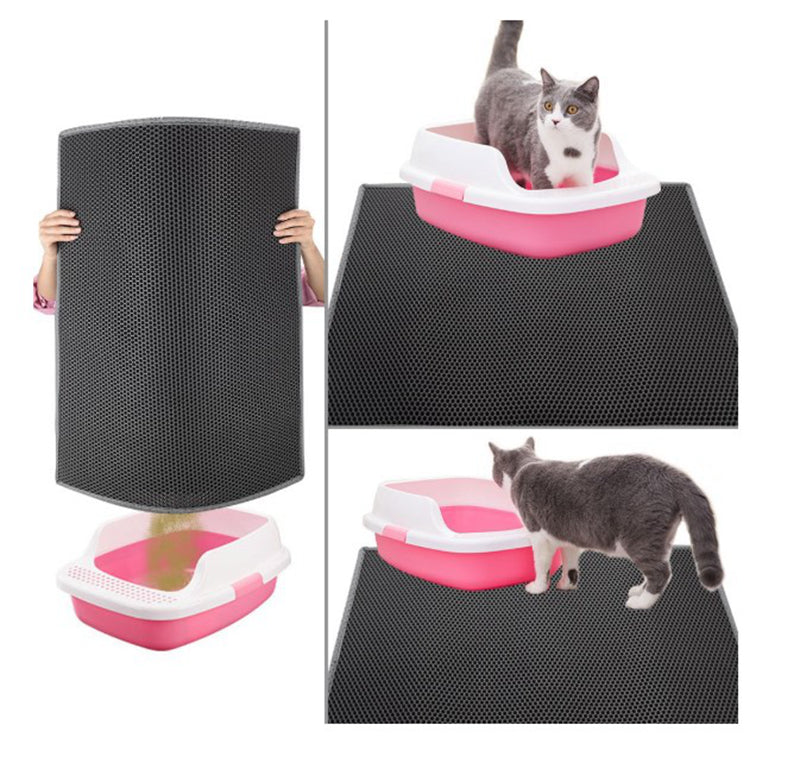 Honeycomb Cat Litter Mat, Waterproof Litter Trapper - photo 12