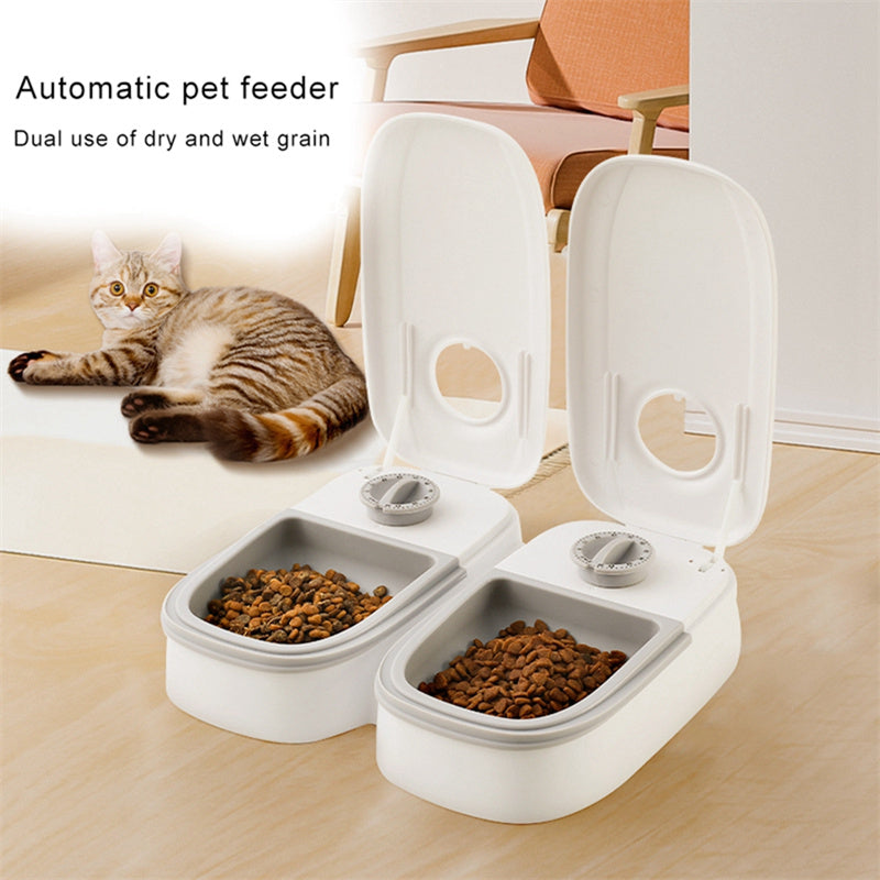 Automatic Pet Feeder | Stainless Steel Bowl