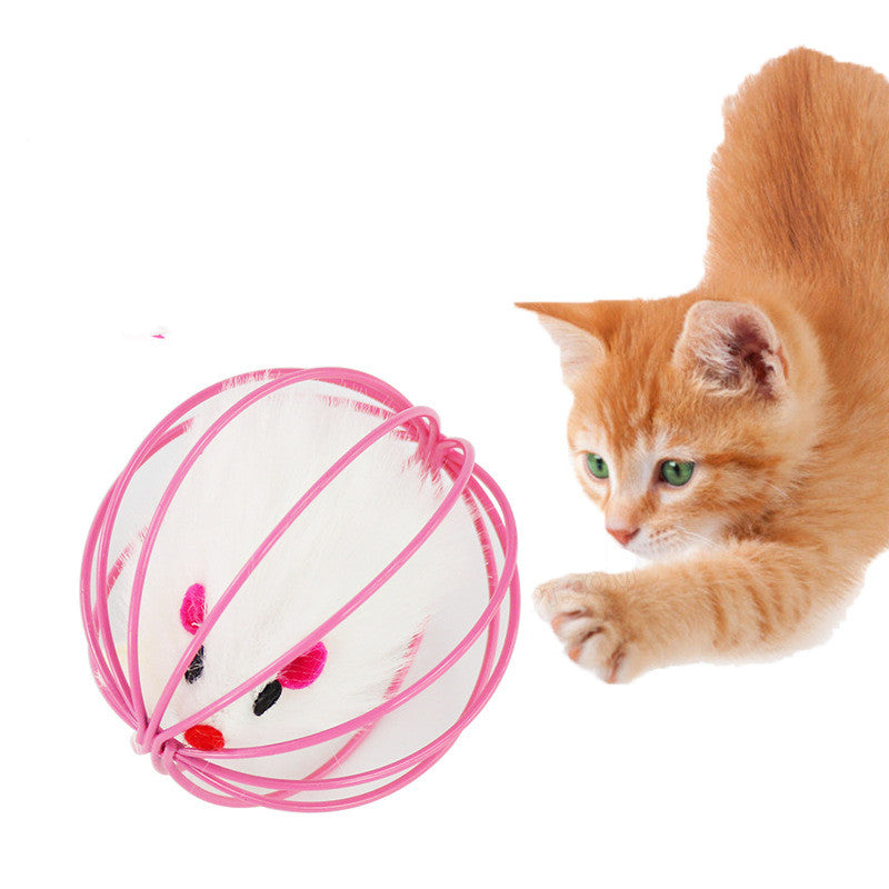 Plush Cage Mouse Cat Toy for Playful Cats - photo 3