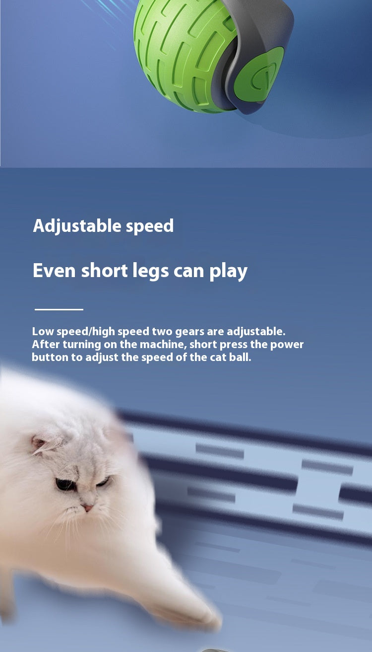 Interactive Auto-Rolling Cat Toy, USB Rechargeable - photo 14