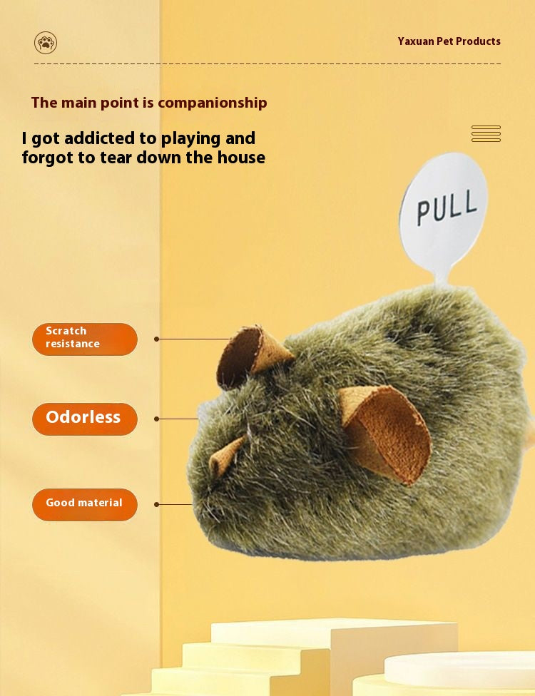 Plush Squeaking Mouse Cat Toy for Playful Cats - photo 10