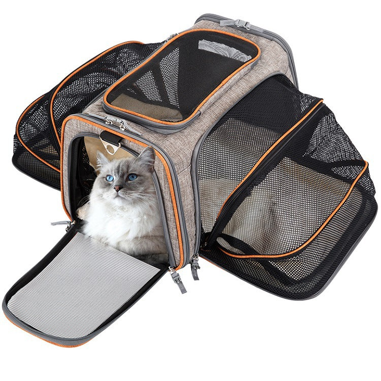 Expandable Foldable Cat Carrier for Comfortable Travel - photo 7